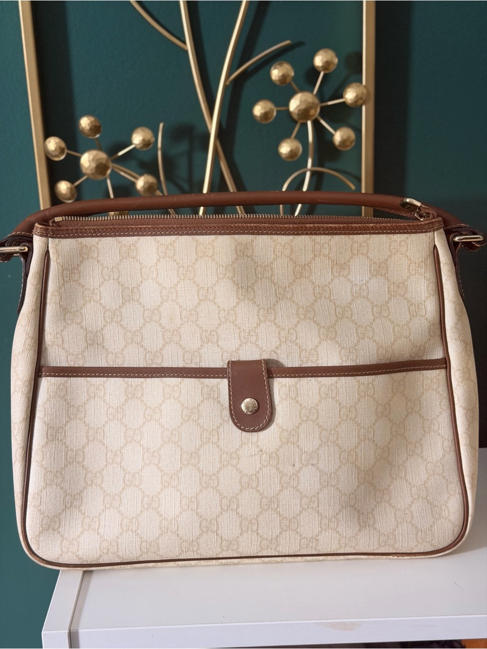 Gucci Supreme Top Handle/ Shoulder Bag